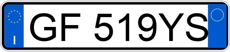 Numer rejestracyjny GF519YS posiada BMW Serie 5