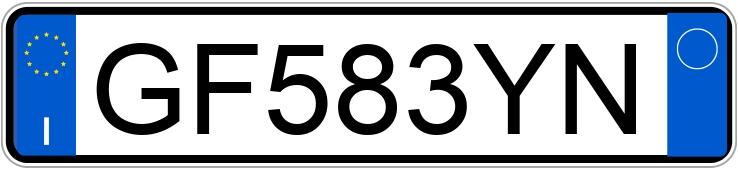 Numer rejestracyjny GF583YN posiada FIAT 500 Numer rejestracyjny GF583YN posiada FIAT 500