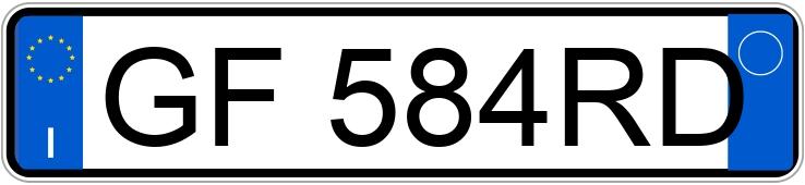 Numer rejestracyjny GF584RD posiada ALFA ROMEO Giulia