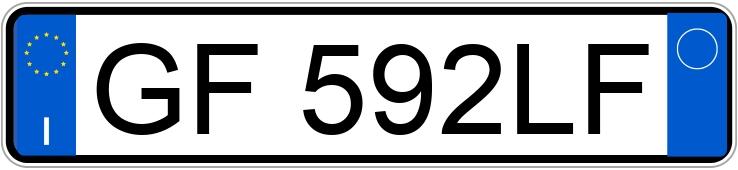 Numer rejestracyjny GF592LF posiada FIAT Punto 1a serie