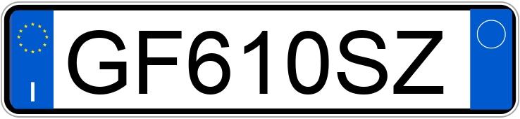 Numer rejestracyjny GF610SZ posiada AUDI A1 2a serie Numer rejestracyjny GF610SZ posiada AUDI A1 2a serie