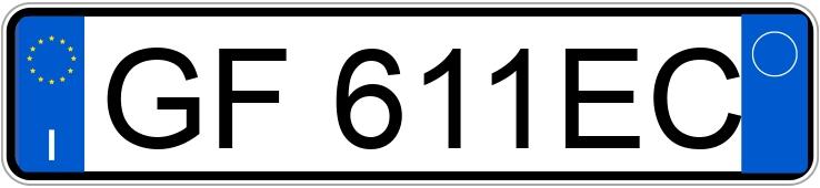 Numer rejestracyjny GF611EC posiada BMW Serie3