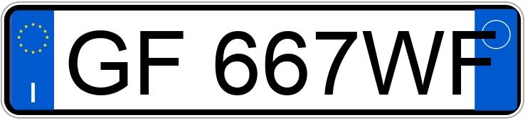 Numer rejestracyjny GF667WF posiada MERCEDES Classe A