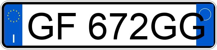 Numer rejestracyjny GF672GG posiada BMW Serie 1