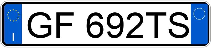 Numer rejestracyjny GF692TS posiada FORD Fiesta 7a serie