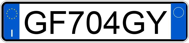 Numer rejestracyjny GF704GY posiada PEUGEOT 108