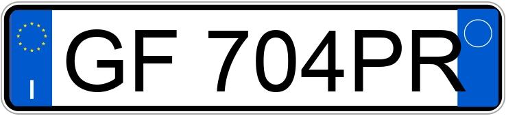 Numer rejestracyjny GF704PR posiada ALFA ROMEO 147 2a serie Numer rejestracyjny GF704PR posiada ALFA ROMEO 147 2a serie