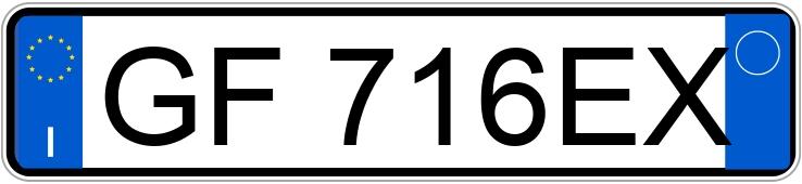 Numer rejestracyjny GF716EX posiada LANCIA Ypsilon 3a serie Numer rejestracyjny GF716EX posiada LANCIA Ypsilon 3a serie