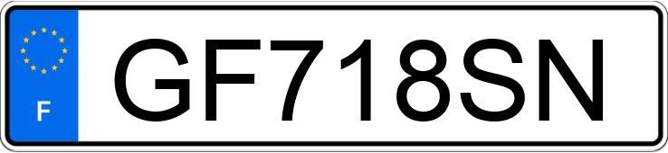 Numer rejestracyjny GF718SN posiada CITROEN AX