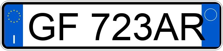 Numer rejestracyjny GF723AR posiada VOLKSWAGEN Golf 8a serie Numer rejestracyjny GF723AR posiada VOLKSWAGEN Golf 8a serie