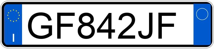Numer rejestracyjny GF842JF posiada BMW Serie 1