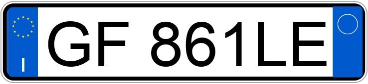 Numer rejestracyjny GF861LE posiada FIAT 500 Numer rejestracyjny GF861LE posiada FIAT 500