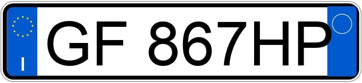 Numer rejestracyjny GF867HP posiada LANCIA Ypsilon 3a serie