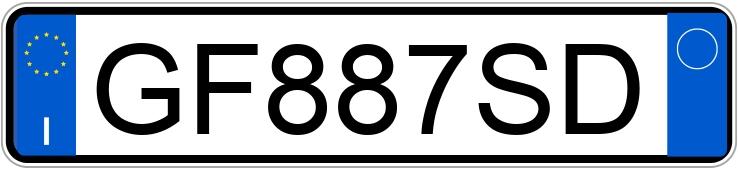 Numer rejestracyjny GF887SD posiada AUDI A3 4a serie