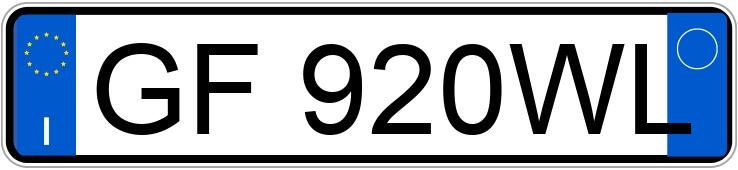 Numer rejestracyjny GF920WL posiada LANCIA Thema