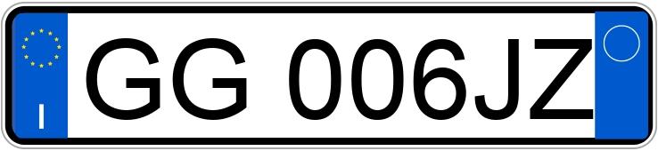 Numer rejestracyjny GG006JZ posiada VOLKSWAGEN Golf 8a serie