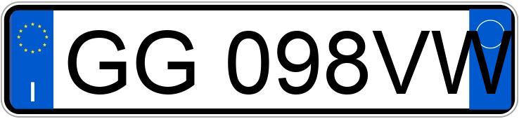 Numer rejestracyjny GG098VW posiada FIAT Panda 3a serie Numer rejestracyjny GG098VW posiada FIAT Panda 3a serie