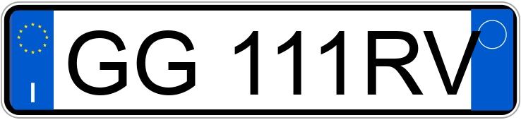 Il numero di registrazione GG111RV ha OPEL INSIGNIA GRAND SPORT