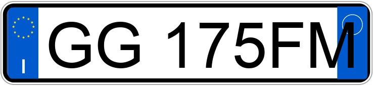 Numer rejestracyjny GG175FM posiada SUZUKI Vitara