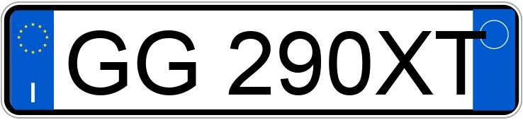 Numer rejestracyjny GG290XT posiada FIAT Panda 3a serie Numer rejestracyjny GG290XT posiada FIAT Panda 3a serie