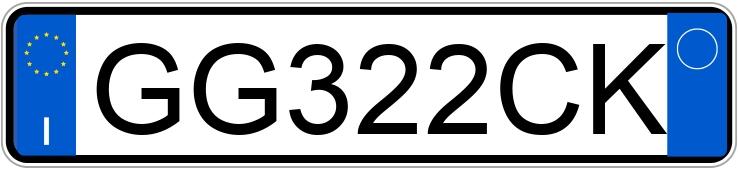 Numer rejestracyjny GG322CK posiada TOYOTA Aygo 2a serie