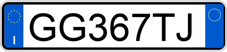 Numer rejestracyjny GG367TJ posiada AUDI A3 4a serie