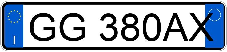 Numer rejestracyjny GG380AX posiada VOLKSWAGEN Golf 8a serie Numer rejestracyjny GG380AX posiada VOLKSWAGEN Golf 8a serie