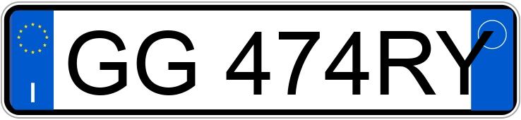 Numer rejestracyjny GG474RY posiada TESLA Model 3