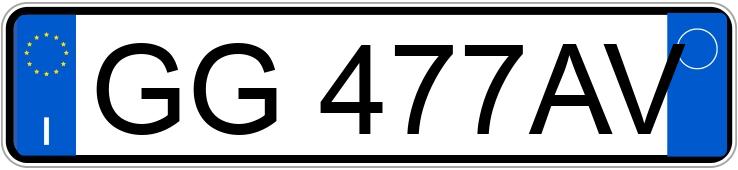 Numer rejestracyjny GG477AV posiada AUDI Q5 2a serie
