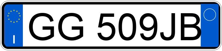 Numer rejestracyjny GG509JB posiada FIAT Punto 1a serie