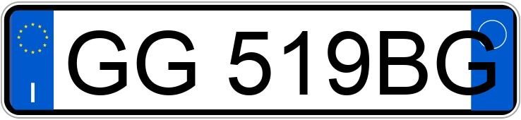 Numer rejestracyjny GG519BG posiada FIAT Panda 3a serie Numer rejestracyjny GG519BG posiada FIAT Panda 3a serie