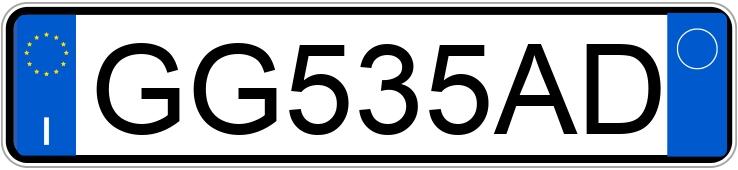 Numer rejestracyjny GG535AD posiada VOLKSWAGEN Touran 3a serie Numer rejestracyjny GG535AD posiada VOLKSWAGEN Touran 3a serie