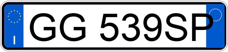 Numer rejestracyjny GG539SP posiada AUDI A5 2a serie