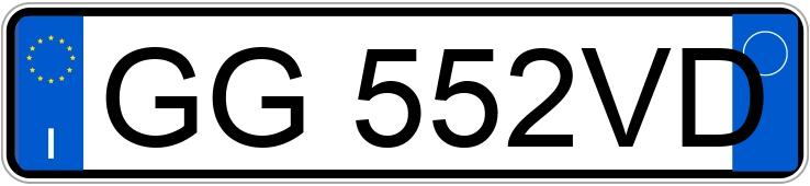 Numer rejestracyjny GG552VD posiada JEEP Compass 2a serie