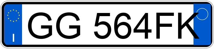 Numer rejestracyjny GG564FK posiada FIAT Panda 3a serie