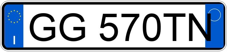 Numer rejestracyjny GG570TN posiada FIAT Panda 3a serie