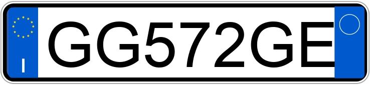 Numer rejestracyjny GG572GE posiada VOLKSWAGEN Touran 3a serie Numer rejestracyjny GG572GE posiada VOLKSWAGEN Touran 3a serie