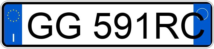 Numer rejestracyjny GG591RC posiada AUDI A3 4a serie Numer rejestracyjny GG591RC posiada AUDI A3 4a serie