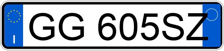 Numer rejestracyjny GG605SZ posiada smart Fortwo