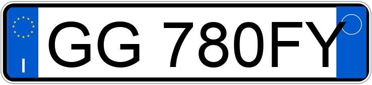 Numer rejestracyjny GG780FY posiada FIAT Tipo