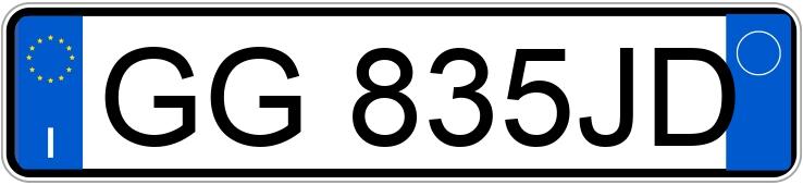 Numer rejestracyjny GG835JD posiada LANCIA Ypsilon 3a serie