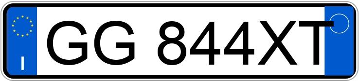 Numer rejestracyjny GG844XT posiada DR dr 4.0