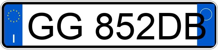 Numer rejestracyjny GG852DB posiada VOLKSWAGEN Polo 6a serie Numer rejestracyjny GG852DB posiada VOLKSWAGEN Polo 6a serie