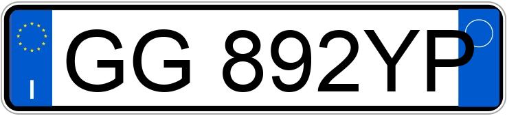 Numer rejestracyjny GG892YP posiada FIAT Tipo