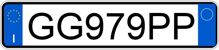 Numer rejestracyjny GG979PP posiada OPEL Meriva 1a serie