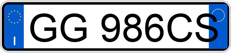 Numer rejestracyjny GG986CS posiada FIAT Tipo