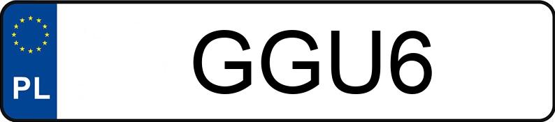 Numer rejestracyjny GGU 6 posiada BMW 330i MR`16 E6 F30 330i MR`16 E6 F30 - GGU6