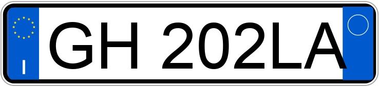 Numer rejestracyjny GH202LA posiada FIAT Panda 2a serie Numer rejestracyjny GH202LA posiada FIAT Panda 2a serie