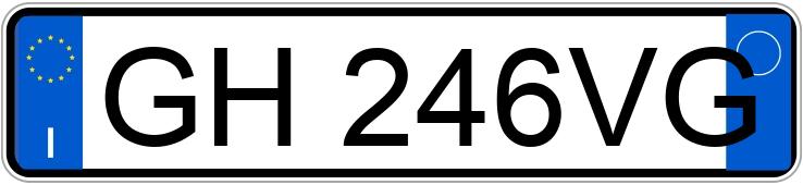 Numer rejestracyjny GH246VG posiada BMW Serie3