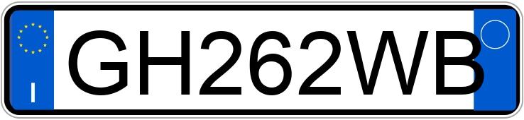 Numer rejestracyjny GH262WB posiada AUDI A3 4a serie